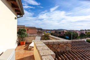 a view from the roof of a house at Villetta Perla Marina in San Teodoro