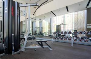 Γυμναστήριο ή/και όργανα γυμναστικής στο Sea View Condo Unixx Near Walking Street