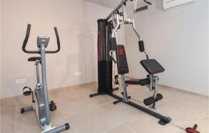 Posilňovňa alebo fitness centrum v ubytovaní Cozy Home In Okrug Gornji With Sauna + 32 fotografií