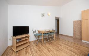 Televízia a/alebo spoločenská miestnosť v ubytovaní Apartment Vojskovo Iii
