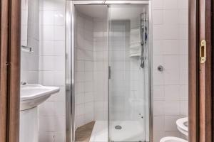 Koupelna v ubytování Hotel principe