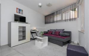 Telewizja i/lub zestaw kina domowego w obiekcie Four-Bedroom Holiday Home In Grubine