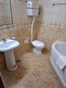 Koupelna v ubytování Hotel Koliba na Grza