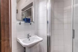 Koupelna v ubytování Hotel principe