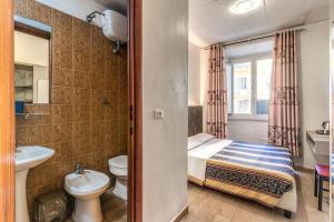 Koupelna v ubytování Hotel principe