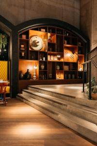Istumisnurk majutusasutuses Ruby Hanna Hotel Stuttgart