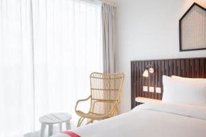 Voodi või voodid majutusasutuse Ruby Zoe Hotel London toas