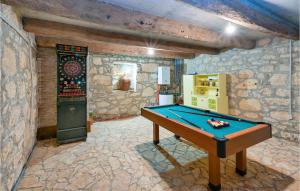 Biliardový stôl v ubytovaní Awesome Home In Breznicki Hum