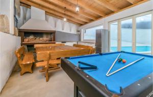 Biliár nebo kulečník v ubytování 8 Bedroom Cozy Home In Tribalj