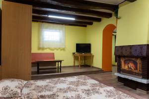 TV a/nebo společenská místnost v ubytování Апартамент "Цвети"