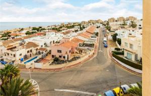 an aerial view of a town with the ocean at Lovely Apartment In Torrevieja in Torrevieja