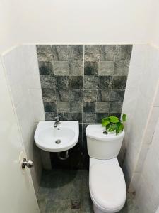 イロイロにあるTres Marias Placeのトイレと洗面台付きのバスルーム