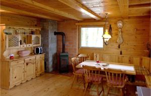 Η κουζίνα ή μικρή κουζίνα στο Amazing Home In Gustelnica With Sauna
