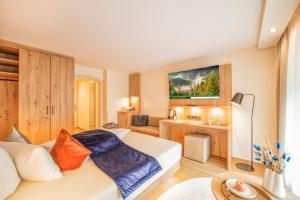 TV a/nebo společenská místnost v ubytování Hotel Langenwaldsee
