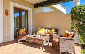 A seating area at Gorgeous Home In Benahavís With Wifi