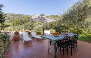 A garden outside 3 Bedroom Stunning Home In Uzzano Pt