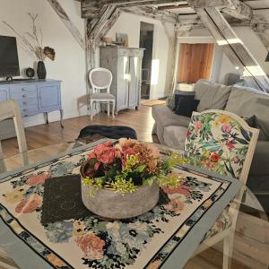 Posezení v ubytování Krzywa Apartamenty