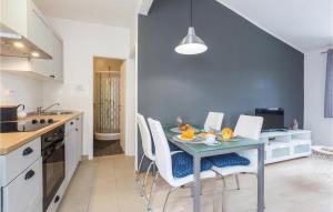 Kuchyň nebo kuchyňský kout v ubytování One-Bedroom Apartment In Porec