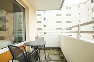 Μπαλκόνι ή βεράντα στο Luxury Dudweiler Workers Rooms