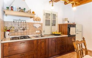 Køkken eller tekøkken på Awesome Home In Malinska With Wifi + 37 billeder