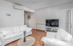 Μια τηλεόραση ή/και κέντρο ψυχαγωγίας στο Amazing Home In Barbat With Kitchen