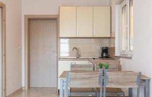 Kuchyň nebo kuchyňský kout v ubytování One-Bedroom Apartment In Krvavica