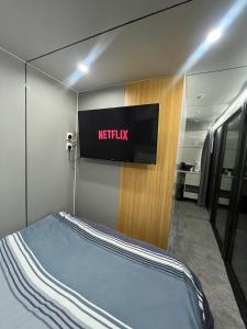 Postel nebo postele na pokoji v ubytování Pringle Pod + 12 fotografií