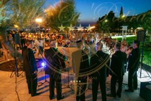 a group of people standing in front of a crowd at Villa Ca'Pietra, rustic stone house in Malinska