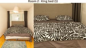 Postel nebo postele na pokoji v ubytování City Center Haven Across Turku Railway Station