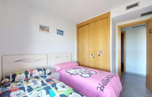 Cama o camas de una habitación en Cozy Apartment In Moncofa