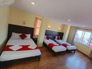 Rúm í herbergi á Hotel My Dream