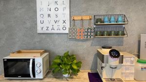 Eldhús eða eldhúskrókur á 鄉間小路 Home 備有專屬停車場