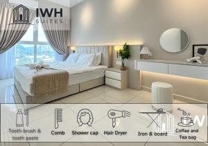 Postel nebo postele na pokoji v ubytování ICC Ipoh Town Premium Suites By IWH Suites + 37 fotografií