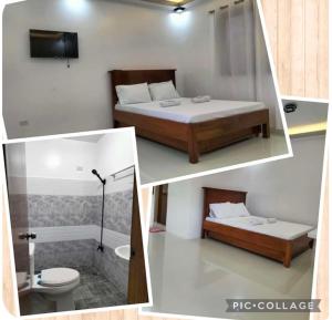 Ein Bett oder Betten in einem Zimmer der Unterkunft RRJJ's TRANSIENT - A minute walk away from the beach