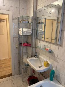 Ένα μπάνιο στο Gemütliche Wohnung in Wasserburg am Inn