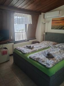 Postel nebo postele na pokoji v ubytování Penzion RONY