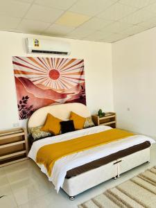 Postel nebo postele na pokoji v ubytování Luban Camping House