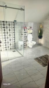 Koupelna v ubytování Apartmani NINA Zlatar