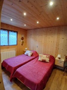 Postel nebo postele na pokoji v ubytování CHALET VALLÉE BLANCHE
