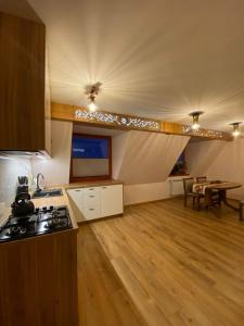 Η κουζίνα ή μικρή κουζίνα στο Apartament Pod Ostryszem