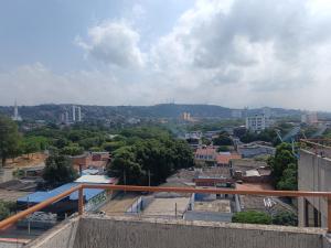 a view of a city from a balcony at Económico práctico central in Cúcuta