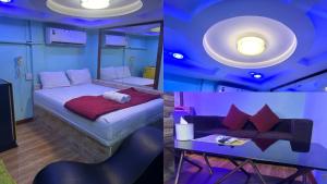 Postel nebo postele na pokoji v ubytování Bankhunchang Ramkhamhaeng hotel