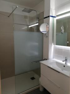 Koupelna v ubytování Studio proche mer