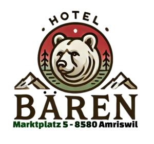 a bear logo for a hotel barern at Hotel Bären Amriswil in Amriswil