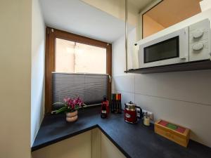 Kuchyň nebo kuchyňský kout v ubytování Wolf Apartments-Spittal
