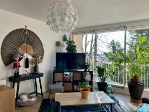 Balkón alebo terasa v ubytovaní Appartement 24H du Mans