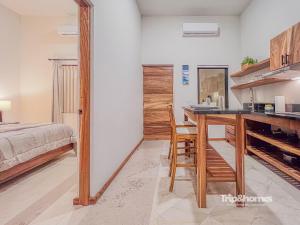 Kuchyň nebo kuchyňský kout v ubytování Hotel Casa Coronel