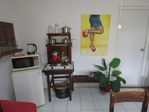 Eldhús eða eldhúskrókur á Artist Room Curaçao +20 myndir