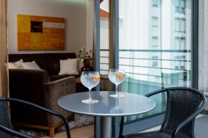Uma área de estar em Hotel Jose Alberto