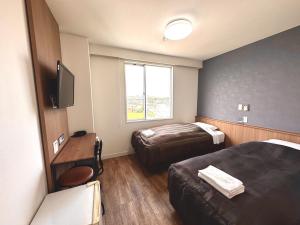 TV a/nebo společenská místnost v ubytování Tabist Tsukuba Sky Hotel